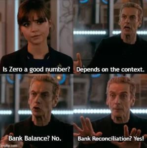 Dr. Who Zero Balance Meme